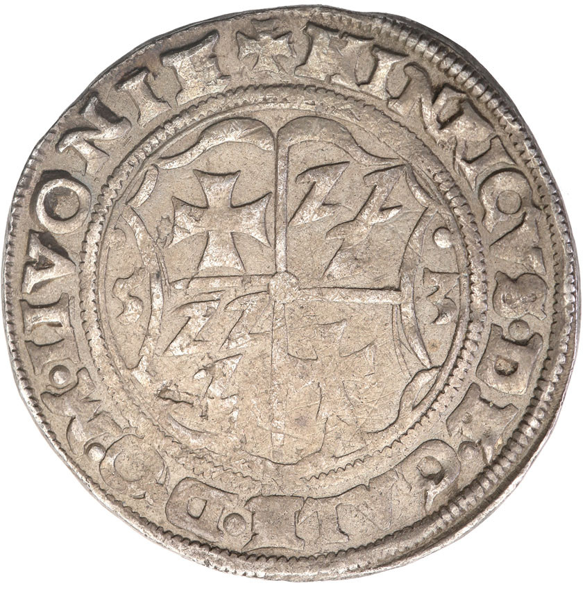 Inflanty. Zakon Kawalerów Mieczowych. 1/2 marki 1553, Ryga